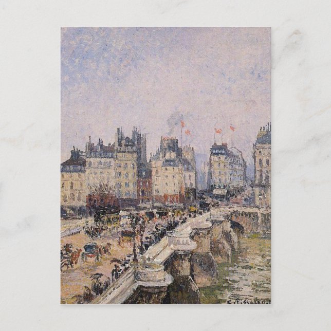 Carte Postale Le Pont Neuf 2 par Camille Pissarro (Devant)