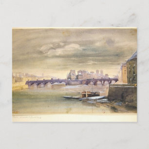 Carte Postale Le Pont-Neuf et l'île de la Cité, 1881
