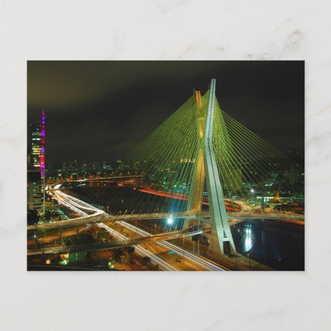 Carte Postale Le pont Octavio Frias de Oliveira Sao Paulo (Devant)