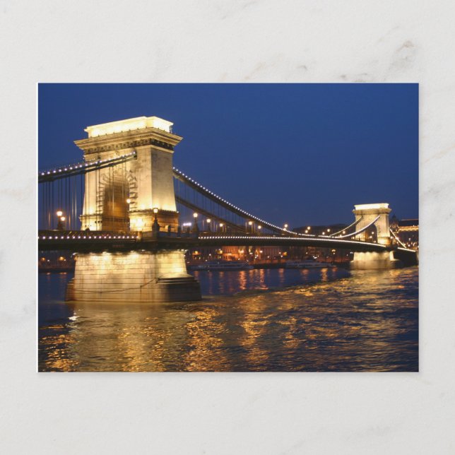 Carte Postale Le pont principal de Budapest (Devant)