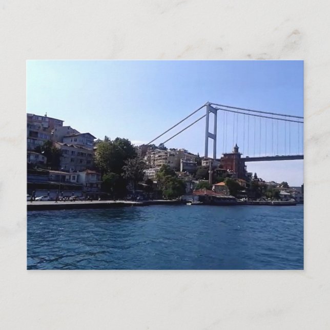 Carte Postale Le pont sphérique à Istanbul, Turquie (Devant)