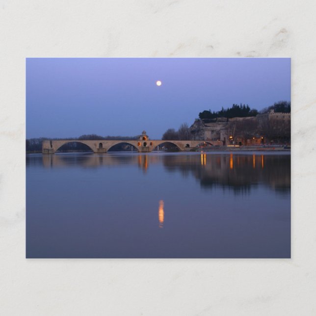 Carte Postale Le pont St. Benezet à Avignon sur le (Devant)