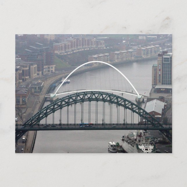 Carte Postale Le pont Tyne et le pont Millennium (Devant)