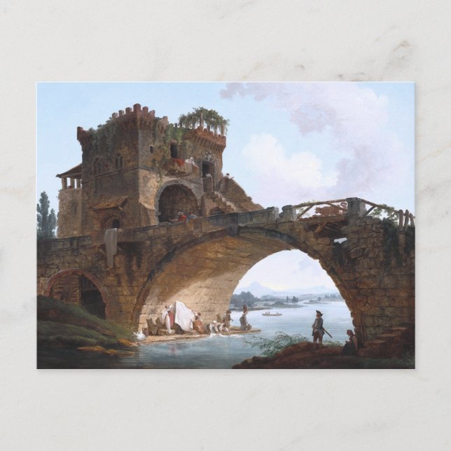 Carte Postale Le Ponte Salario (Devant)