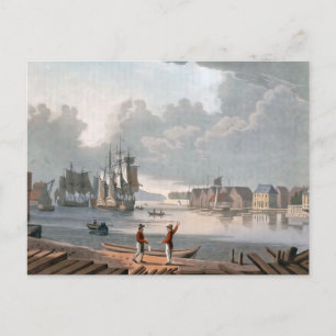 Carte Postale Le port, Christiania