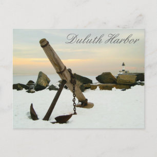 Carte Postale Le port de Duluth en hiver