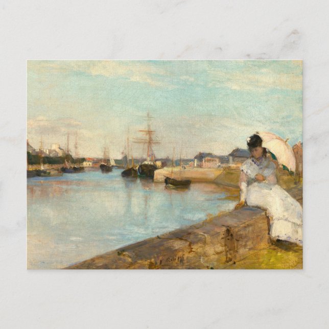 Carte Postale Le port de Lorient par Berthe Morisot (Devant)