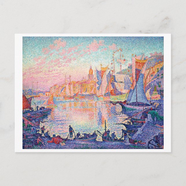 Carte Postale Le Port de Saint-Tropez, Signac (Devant)
