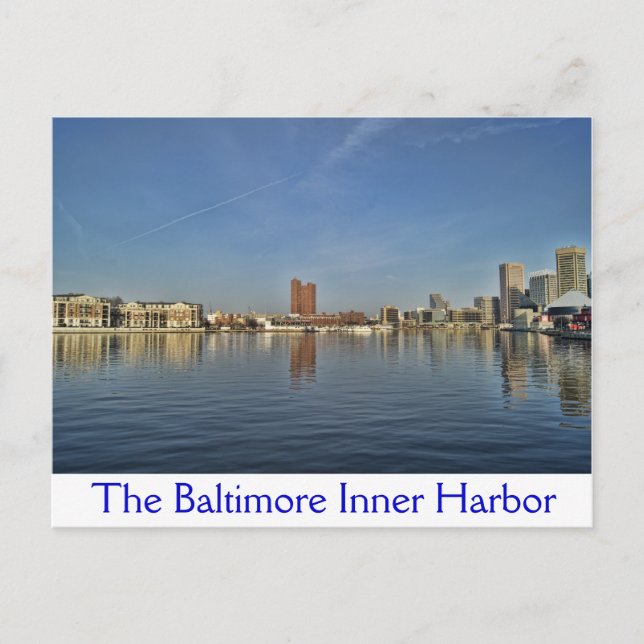 Carte Postale Le port intérieur de Baltimore (Devant)