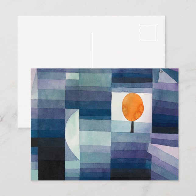 Carte Postale Le Porte-monnaie d'automne | Paul Klee | (Devant / Derrière)