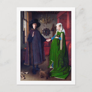 Carte Postale Le portrait Arnolfini, Jan van Eyck
