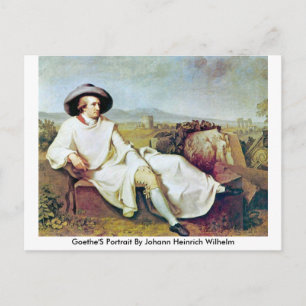 Carte Postale Le Portrait De Goethe Par Johann Heinrich Wilhelm