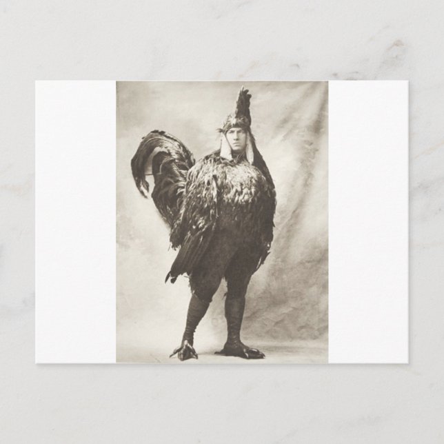 Carte Postale Le Poulet Le Plus Dignifié De Tous (Devant)
