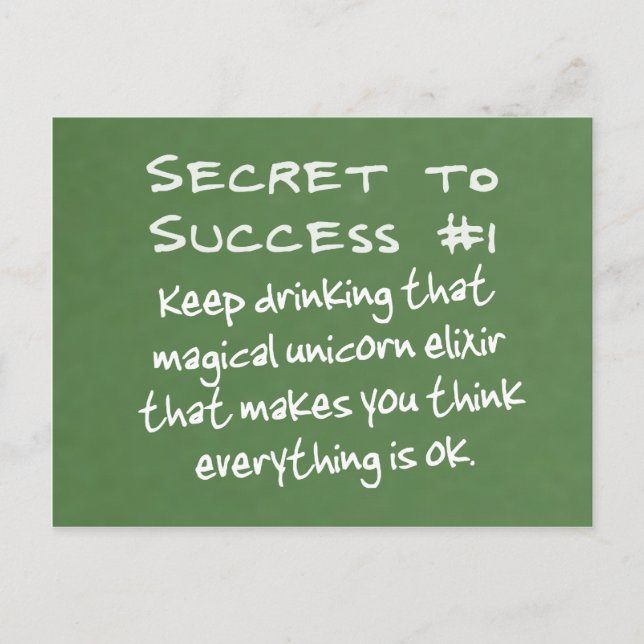 Carte Postale Le pouvoir de la pensée positive (Devant)