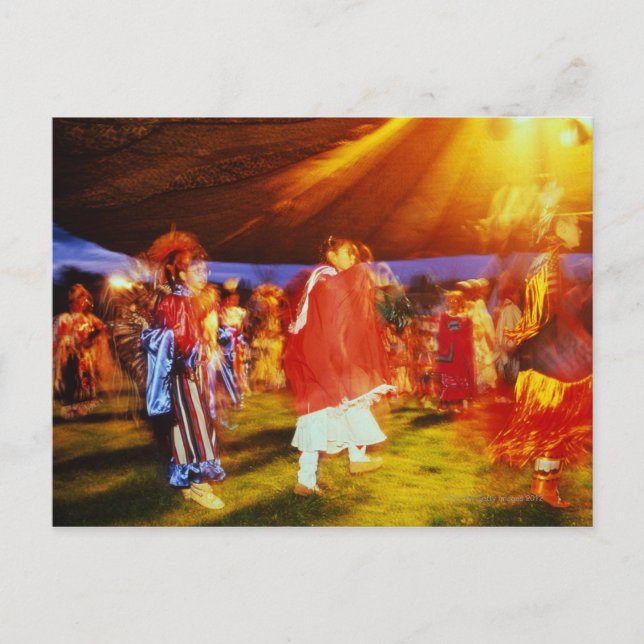Carte Postale Le pow wow amérindien à Omak (Devant)