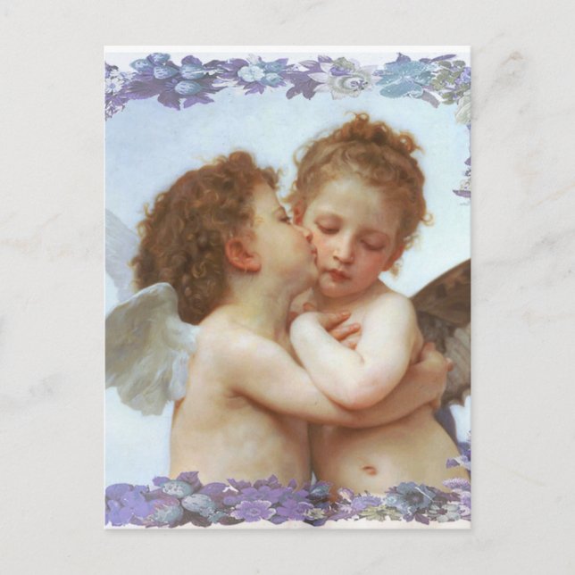 Carte Postale LE PREMIER KISS, C.1873 William Bourgeau (Devant)