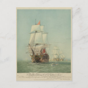 Carte Postale Le premier voyage de la victoire de H.M.S. en 1778