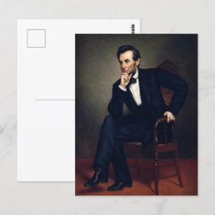 Carte Postale Le président Abraham Lincoln Portrait par Healy