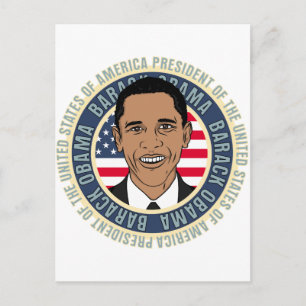 Carte Postale Le président américain Barack Obama