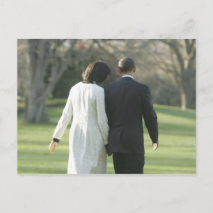 Carte Postale Le président Barack Obama et la première dame Mich