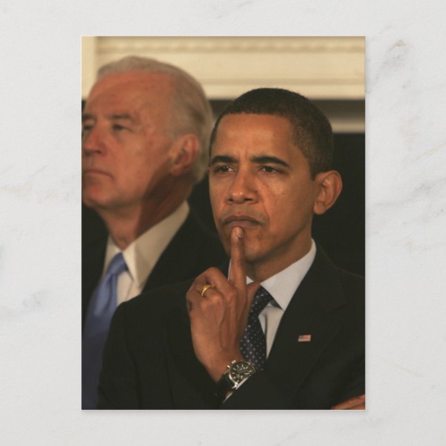 Carte Postale Le président Barack Obama et le vice-président (Devant)