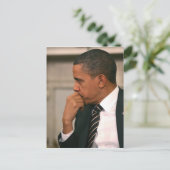 Carte Postale Le Président Barack Obama rencontre le président (Debout devant)