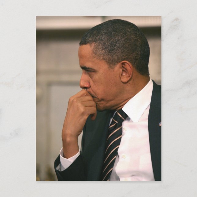 Carte Postale Le Président Barack Obama rencontre le président (Devant)