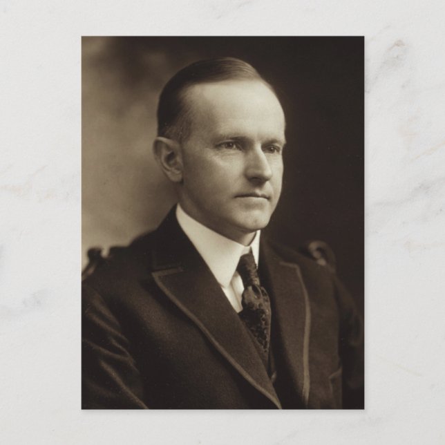 Carte Postale Le président Calvin Coolidge (Devant)