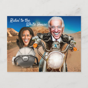 Carte Postale Le président élu Joe Biden et Kamala Harris Bikers