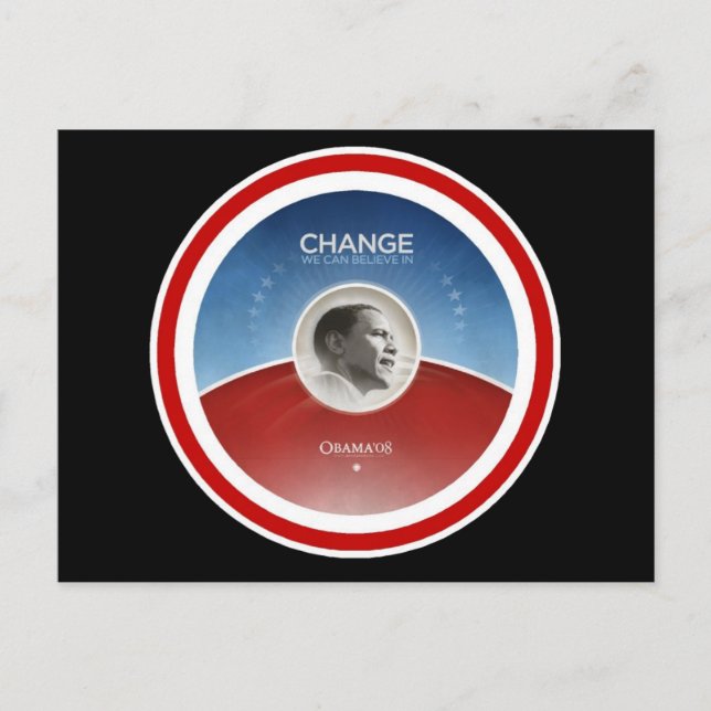 Carte Postale Le président Obama CHANGE (Devant)