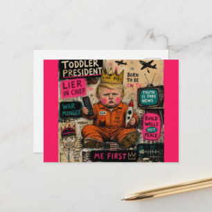 Carte Postale Le président toutou drôle
