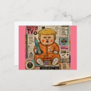 Carte Postale Le président toutou drôle
