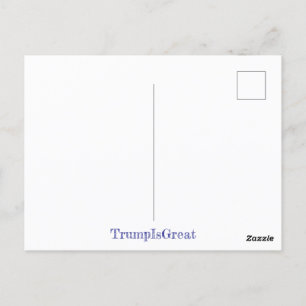 Carte Postale Le président Trump fait un grand Étiquette AMÉRICA