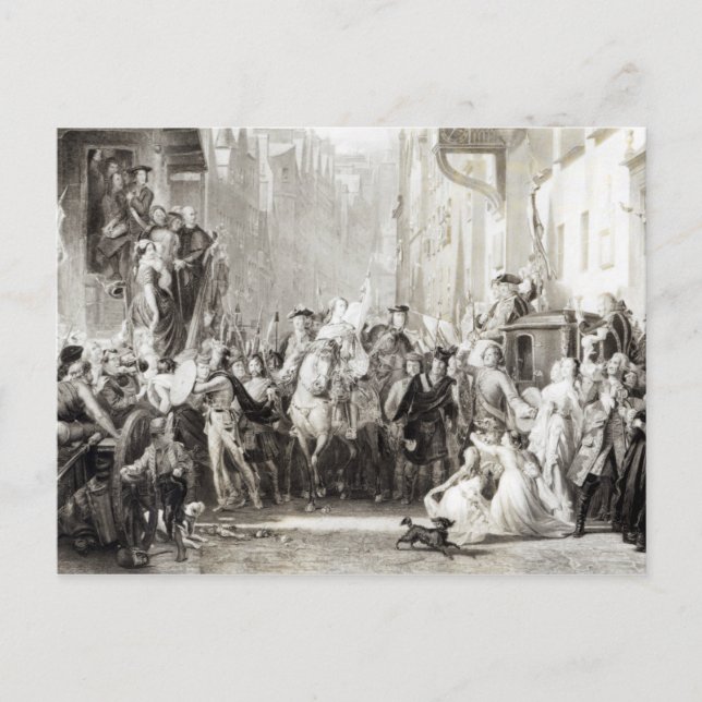 Carte Postale Le Prince Charles Edward et les Highlanders (Devant)