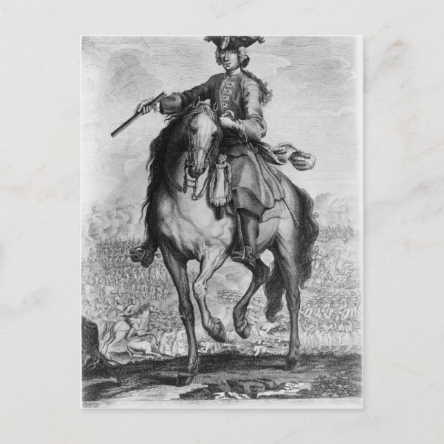 Carte Postale Le Prince Charles Edward Stuart à la bataille (Devant)