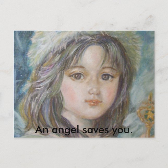 Carte Postale Le prince de l'ange, un ange vous sauve. (Devant)