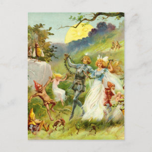 Carte Postale Le Prince Fairy et Thumbelina