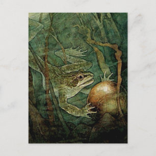 Carte Postale « Le Prince Grenouille et la Balle d'Or » par Edmu
