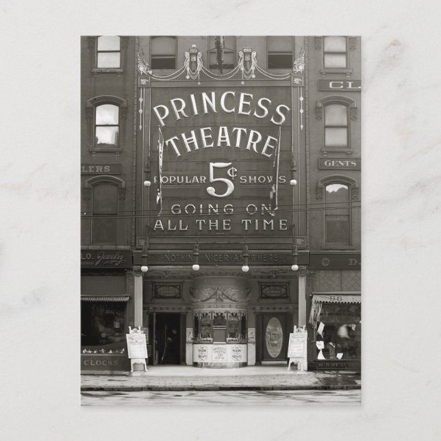 Carte Postale Le Princess Theatre, 1910 (Devant)