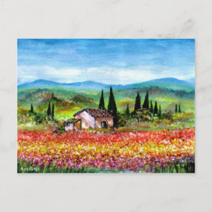 CARTE POSTALE LE PRINTEMPS EN TOUSCANE