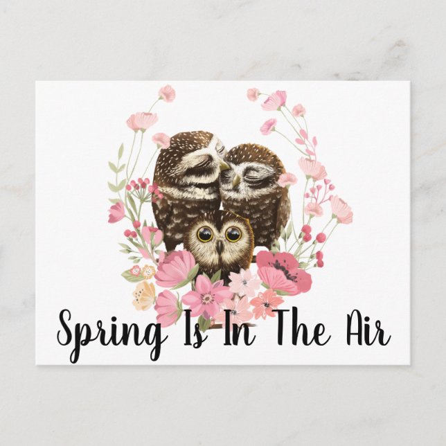 Carte Postale Le Printemps Est Dans L'Air (Devant)