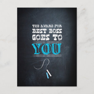 Carte Postale Le prix du meilleur patron vous va !