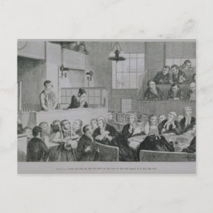 Carte Postale Le procès à l'Old Bailey, plaque 5 de 'The Drunk