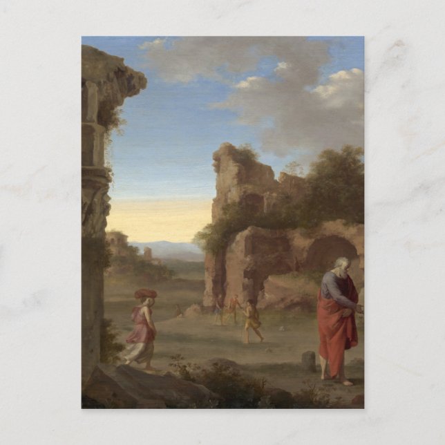 Carte Postale Le Prophète Elijah et la veuve de Zarephath (Devant)
