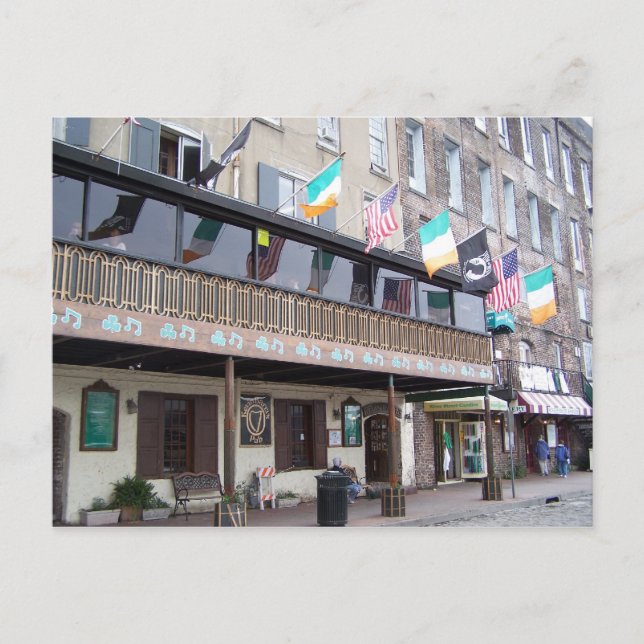 Carte Postale Le pub de Kevin Barry - Savannah, GA (Devant)