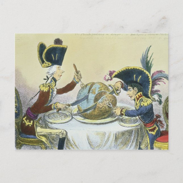 Carte Postale Le Pudding de Plum en danger, 1805 (Devant)