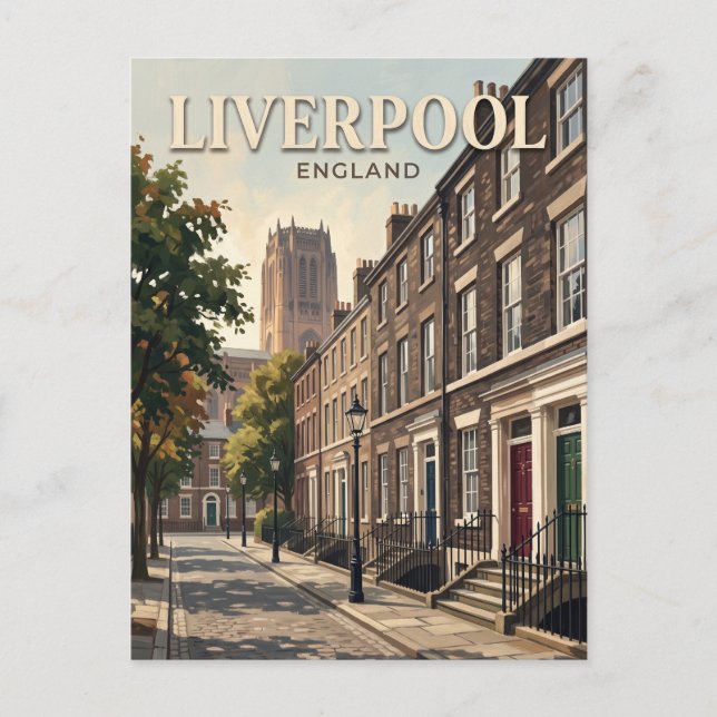 Carte Postale Le quartier géorgien d'Angleterre (Devant)