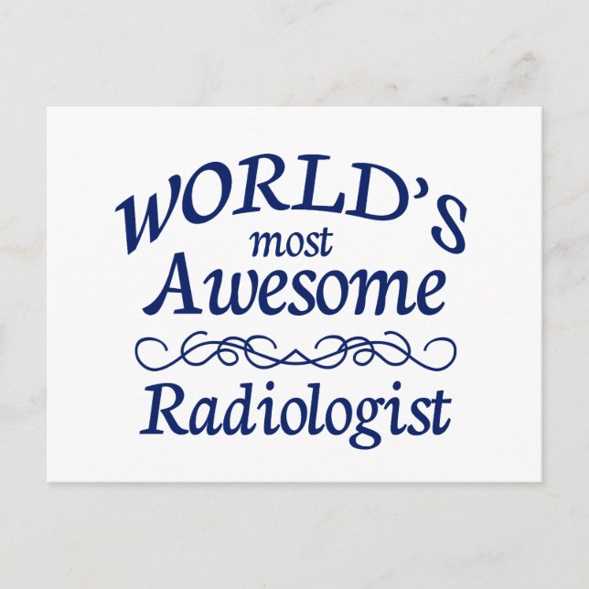 Carte Postale Le radiologue le plus génial du monde (Devant)