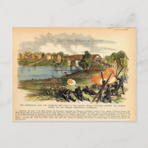 Carte Postale Le raid de Morgan contre le Kentucky pendant la gu