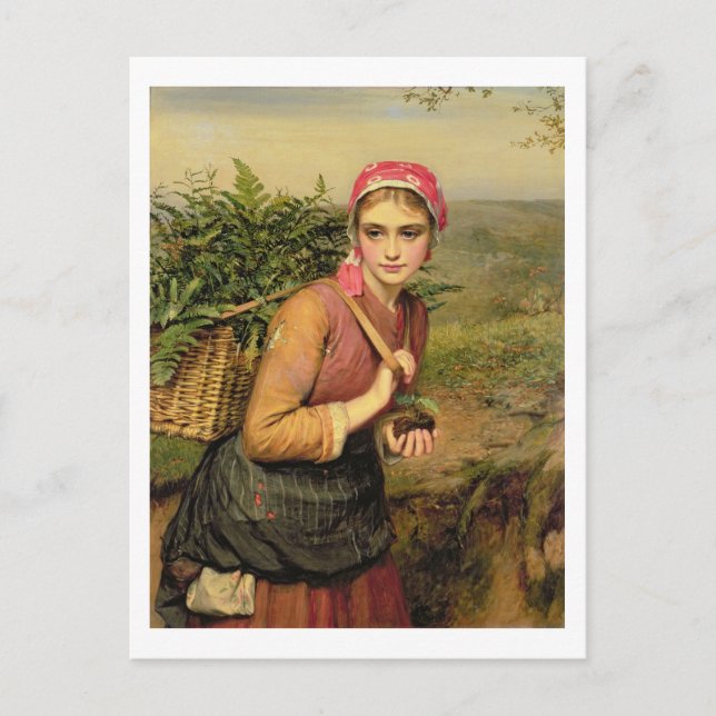 Carte Postale Le ramasseur de fougères (Devant)